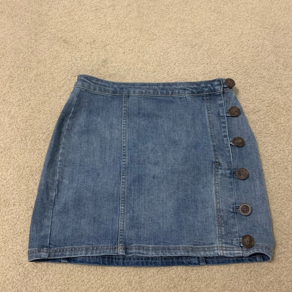 Denim jean skirt